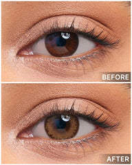 Lenstown 梨芝瞳 Cosmetic Romantea Tokyo Grande Peach Brown 月拋（2片）