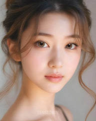 Lenstown 梨芝瞳 Cosmetic Romantea Tokyo Grande Peach Brown 月拋（2片）