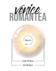 Lenstown 梨芝瞳 Romantea Venice Brown 散光半年拋（1片）
