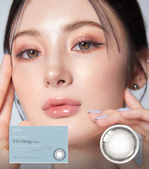 OLENS ViVi Ring Gray 灰色月拋美瞳隱眼（2片）