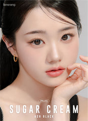 Lensrang Suger Cream Ash Black（月拋/2片）