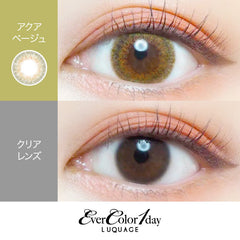 EverColor 1 Day LUQUAGE Aqua Beige 日拋彩色美瞳隱形眼鏡（10片）