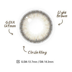 Clalen Iris Toric 1 Day Halo Brown 散光日拋美瞳隱形眼鏡（30片）