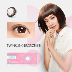 LACELLE Dazzle Ring Twinkling Bronze 彩銅日拋隱形眼鏡（30片）